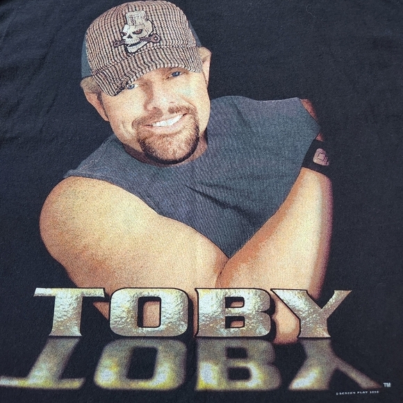 Y2K Toby Keith How Do You Like Me Now Black 2000s Concert T-Shirt Size L - Picture 4 of 5